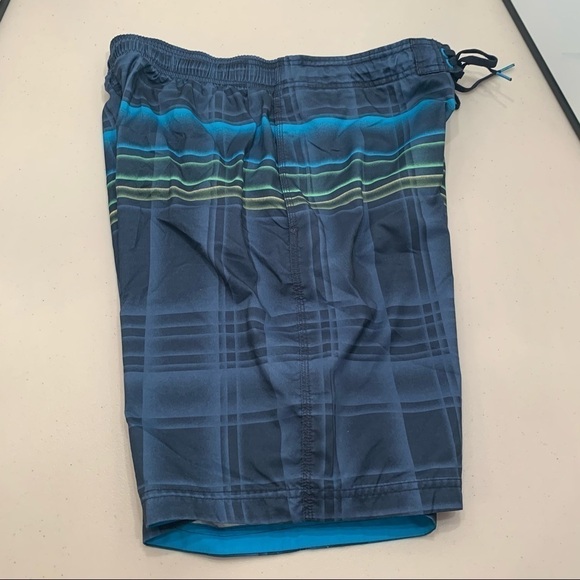 Speedo Swim Trunks Board Shorts Adult Size L Multicolor Nylon Mesh Lined Men - Picture 2 of 8